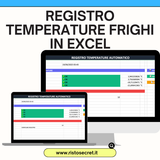 Registro Temperature Automatico Frighi in EXCEL
